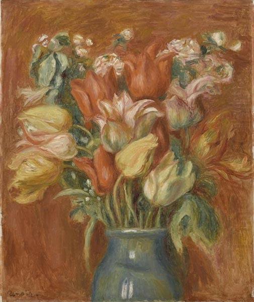 Bouquet de tulipes, Pierre Auguste Renoir